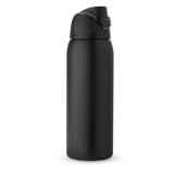 Owala FreeSip Insulated Stainless Steel Water Bottle with Straw, BPA-Free Sports Water Bottle, Great for Travel, 40 Oz, Very, Very Dark (Cap Broken) - Retail: $37