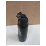 Owala FreeSip Insulated Stainless Steel Water Bottle with Straw, BPA-Free Sports Water Bottle, Great for Travel, 40 Oz, Very, Very Dark (Cap Broken) - Retail: $37