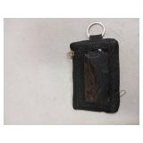 ID Badge Holder with Wrist Lanyard for Teacher, Double-Sided Zippered Pocket, Detachable Lanyard, Key Ring, Metal Clasp, Clear ID Card Window, RFID Blocking Wallet, Black - Retail: $10