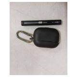 Ljusmicker for AirPod Pro Case Cover with Cleaner Kit,Soft Silicone Protective Case for Apple AirPods Pro 2nd/1st Generation for Women Men,AirPod Pro Case with Magnetic Lid Lock & Keychain-Solid Black