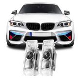 Never Fade HD Door Light Logo Projector Compatible with 1/2/3/4/5/6/7/M/X/Z/GT Series Accessories, 2Pcs 3D LED Ghost Shadow Laser Car Courtesy Step Puddle Light (MPerformanceLogo) - Retail: $27