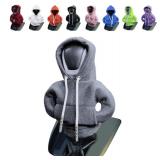 vvag Gear Shift Hoodie,Universal Shift Knob Hoodie, 4.7 Inch Car Shifter Stick Protector Decoration, Funny Hoodie Car Gear Shift Cover, Auto Interior Accessories Shifter Hoodie (Grey) - Retail: $5