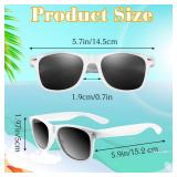 ASTARON Neon Novelty Sunglasses Bulk,12 Pack Novelty Sunglasses Party Favors for Summer Beach Wedding Party, Birthday Party Supplies Goody Bag Favors(White) - Retail: $14