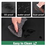 MIKI WELL Heavy Duty Waterproof Apron - for Unisex Adult, Ultra Lightweight, Chemical Resistant Industrial Work Apron (Black-1Pack) - Retail: $9