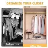 Closet Rods For Hanging Clothes, 17-40 Inch Adjustable Closet Rod, Stainless Steel Heavy Duty Closet Hanging Rod-Gold - Retail: $19