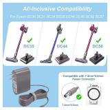 VHBW 24.35V Charger for Dyson Vacuum DC35 DC30 DC31 DC34 DC44 DC45 DC56 DC57 Cordless Vacuum, Replacement Dyson Charger P/N: 917530-11 01 02 17530-02 03 (6Ft ETL Listed) - Retail: $18