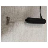 CIRCLE JOY Rechargeable Milk Frother Hanheld, Dual Coil Whisk Head Electric Coffee Frother, Portable Hand Frother Wand Drink Mixer for Matcha Lattes Cappuccino, Kitchen Gifts, Black - Retail: $10