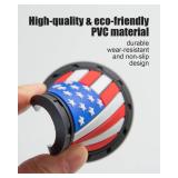 Car Cup Holder Coasters 4 Pack - American Flag 2.75 Inch Anti Slip Shockproof Drink Mat - Vehicle Interior Decor Accessories Colorful - Retail: $6