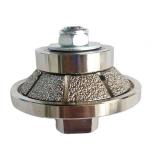 HUAYIZHIYUAN 38 Inch E10 45 Degree Bevel Edge Vacuum Brazed Diamond Hand Profiler Router Bit Profile Wheel with 58-11 Thread for Granite Concrete Marble Countertop - Retail: $50