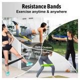 Resistance Bands for Working Out, Exercise Bands Resistance Bands Set with 5 Resistance Levels, Multi-Colored Workout Bands for Indoor & Outdoor Fitness, Leg Strength Training, Yoga (Multicolor) - Ret