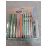 BLIEVE - Aesthetic Highlighters and Gel Pens With Soft Ink and Chisel Tip, Bible Highlighters and Pens No Bleed, Dry Fast Easy to Hold, for Bible Journaling Planner School Supplies (PASTEL) - Retail: 
