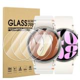 Suoman 4-Pack Screen Protector for Samsung Galaxy Watch 7/6/5/4 40mm, Tempered Glass Protectors Perfectly Fit for Galaxy 40 mm Smartwatches - Retail: $8