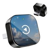romcpus Wireless CarPlay Adapter 2026 Upgrade - Small Size, Fast Stable Connection, Plug-and-Play for iPhone iOS & Android Devices - Retail: $46