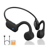 Cevinily New Bone Conduction Headphones, IPX5 Waterproof Sports Headphones with mic, 12 Hrs Playtime,Wireless Bluetooth,Ideal for Leisure Running Cycling Gym - Retail: $50
