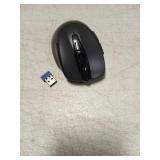 TECKNET Wireless Mouse (2.4G & BT5.0/3.0) Silent 4800 DPI Computer USB A & Bluetooth Mouse 6 Buttons, Wide Compatibility - Grey - Retail: $15