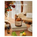 Scented Candles for Home, 16oz Large Jar Scented Candle Lemon Verbena Soy Wax Candle with 100 Hour Burn Time, Long Lasting Aromatherapy Candle for Home Fragrance, Relaxation & Gift for Women/Men - Ret