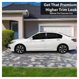 BOGAR TECH DESIGNS Side Window Chrome Delete Overlay Compatible with Honda Accord 2013-2017, Gloss Black - Retail: $40