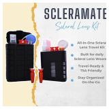 FOCAL POINT PRINTS ScleraMate Scleral Contact Lens Storage Case Travel Kit. Scleral Lens Kit Organizer. Store Saline solution, Contact lens case, Scleral lens inserter and Scleral Lens remover - Retai