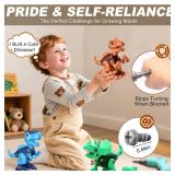 Laradola Dinosaur Toys for 3 4 5 6 7 8 Year Old Boys, Take Apart Dinosaur Toys for Kids 3-5 5-7 STEM Construction Building Kids Toy with Electric Drill, Party Christmas Birthday Gifts Boys Girls - Ret