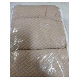 Genina Seat Covers for Dining Room Chair Seat Slipcovers Kitchen Chair Covers (Khaki, 6 Pcs) - Retail: $34