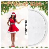 72 Inch Christmas Tree Skirt Extra Large White Chunky Xmas Knitted Tree Skirt Giant Cable Knit Thick Rustic Farmhouse Xmas Ornaments for Home Merry Christmas Holiday Winter Party Decorations - Retail: