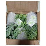 HAOBAOBEI 3-Pack Potted Fake Plants, Small Artificial Eucalyptus Plants for Shelf Desk Home Bathroom Farmhouse Room Coffee Table Decor (A Sage Green) - Retail: $15