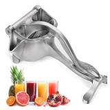 Fruit Juice Squeezer Handheld Aluminum Alloy - Lemon Squeezer Manual, Non-Slip Ergonomic Grip, Easy to Use & Clean, 8.7" Length with 0.6L Capacity - Efficient Extraction of Citrus, and Other Fruits - 