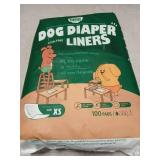 PAWPANG Disposable Dog Diaper Liners Booster Pads for Male & Female Dogs, 100ct, 5 Sizes Options, Doggie Diaper Inserts fit Most Types of Dog Diapers - Pet Belly Bands & Male Wraps (X-Small(100ct)) - 