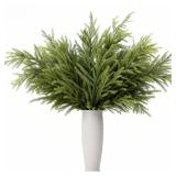 8 Pcs Large Christmas Norfolk Pine Stems 36 Inch, Long Greenery Artificial Realistic Artificial Pine Branches for Tall Vase, Fireplace Mantel Decor, Holiday Centerpieces & Indoor Decorations, Filler
