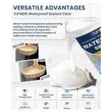 Transparent Waterproof Coating, TUFINEIN 35oz Invisible Waterproof Agent Indoor & Outdoor Sealant Water-Based Clear Sealant Roofs, Walls, Garden, Terraces - Retail: $25