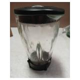 Anbige Replacement Parts Glass jar with Jar Base Bottom Cap,Blade with Rubber Gasket, Compatible with Oster Pro 1200 Blenders