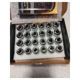 MIKKUPPA 24PCS M14x1.5 Skinny Lug Nuts, Chrome 19mm Hex, 1.8" Tall, 23mm Wide, Replacement for 1999-2022 Chevy Silverado 1500, 2009-2022 Traverse, 2007-2022 GMC Acadia Aftermarket Wheel - Retail: $24