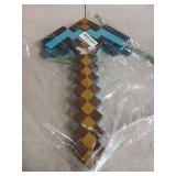 Mattel Minecraft Transforming Diamond Sword & Pick-Axe Kid-Sized 2-in-1 Toy Accessory for Role-Play & Costumes - Retail: $35