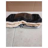 Orzbow Faux Sheepskin Gloves for Stroller with Phone Pockets, Winter Extra Thick Mittens for Baby Stroller, Cozy & Warm, Anti-freeze Hand Muff Easily Attaches to Stroller for Parents Caregivers, Black