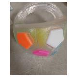 The Mellow Dog Calming Ball with Handle, Strong and Durable Interactive Football Shape Balls, Dogs Football Toy for Water Play,Training & Outdoor Games (With Squeaky Tennis Ball Inside) (White) - Reta