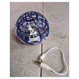 RIEYON Flying orb Ball 2025 Hover Boomerang Ball 6 Lighting Effects Cool Toys Gift for 678910+ Year Kids Teen Adults Indoor Outdoor Blue Flying Ball Toy