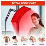 Red Light Therapy Lamp for Body, Infrared Light Therapy Lamps with Stand 660nm Red Light &850nm Near Infrared Light Therapy Lamp Device for Body at Home with Eyes Protection Goggles Brown Black - Reta