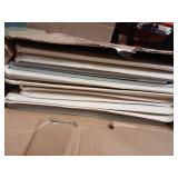 StorageWorks Extra Large Storage Bins with Lids, 55L Decorative Storage Bins with Double-Open Lid and Divider Board, Fabric Bins with Handles, Mixing of Beige, White & Ivory, 2-Pack - Retail: $45