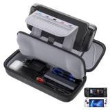 JSAUX Carrying Case Compatible with Steam Deck/ROG Ally, Protective Hard Shell Carry Case Built-in Charger & Docking Station Storage, Portable Travel Bag for Steam Deck OLED/ROG Ally X - Retail: $26