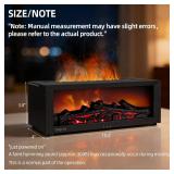 TMEHM Fireplace Flame Air Diffuser Humidifier,7 Colors Aromatherapy Essential Oil Diffuser,Ultrasonic Aroma Humidifier with Timer for Home,Bedroom,Office,Yoga (Black, L) - Retail: $30
