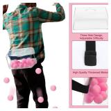 Vinsot 6 Sets Baby Shower Games Bridal Funniest Baby Shower Play, Interactive Shaking Balls for Boy or Girl, Table Tennis Twerk Game (Pink) - Retail: $35