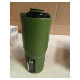 BruMate Nav 25oz 100% Leak Proof Insulated Travel Tumbler with Magnetic BevLock Lid - Double Wall Cup-Holder Friendly Stainless Steel Mug (OD Green) - Retail: $35