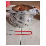 Small Deep Fryer Pot with Strainer & Basket, Stainless Steel Oil Filter Bacon Grease Container, Cooking Oil Container With Frying Basket, Small Capacity Oil Strainer Pot for Kitchen and Camping (2.5L)