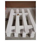 16" Extra Tall Christmas Tree Fence,10PCS Heavy Duty Wooden Baby Gate Around Christmas Tree Gate,Thickened White Picket Fence Barrier for Dogs,Cats&Kids,Tree Fence Border Decoration - Retail: $50