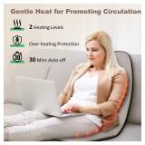 Heycool Vibration Back Massager with Heat, Massage Chair Pad with 10 Vibration Motors & 2 Heating Levels, Chair Massager for Recliner, Sofa, Beige - Retail: $70