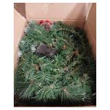 Trepcrow 9FT Christmas Garland with Light,Pre-Lit Realistic Pine Cones/Berries&Multicolor LED Lights(with Remote Control), Christmas Garland for Mantle Fireplace Stairs Front Door, Outdoor Xmas Decor 