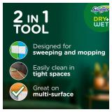 Swiffer Sweeper 2-in-1 Mops for Floor Cleaning, Dry and Wet Multi Surface Floor Cleaner, Sweeping and Mopping Starter Kit, Includes 1 Mop + 19 Refills, 20 Piece Set - Retail: $20