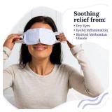 FACTORY SEALED - CorneaCare Rest: Self Heating Warm Compress for Dry Eyes | Heated Eye Mask for Fast Relief | Steam Mask for Stye Care | No Microwave or Washcloth Needed | Travel Ready Warm Compress |