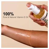 FACTORY SEALED - Yoken Vitamin E Oil 8 Oz Organic Vitamin E oil for Skin Vitamine oils for Face Perfect Bath and Body Oil Cold Pressed Hexane Free Non-GMO Gluten Free Formula