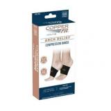APPEARS NEW - Copper Fit Arch Relief Compression Band - Black (1 Arch Band Included)